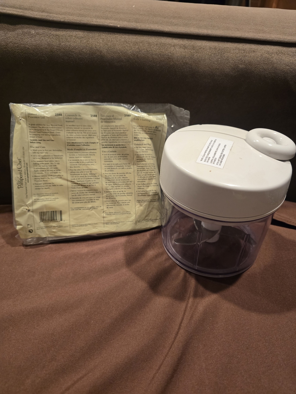 Pampered Chef Manual Food Processor